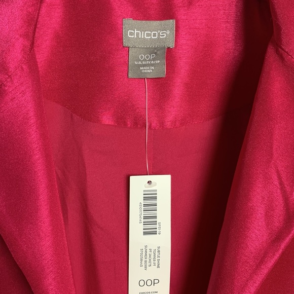 Chico’s Petite Women’s Pink Jacket Summer Business Casual Luncheon Date NWT - Picture 5 of 9